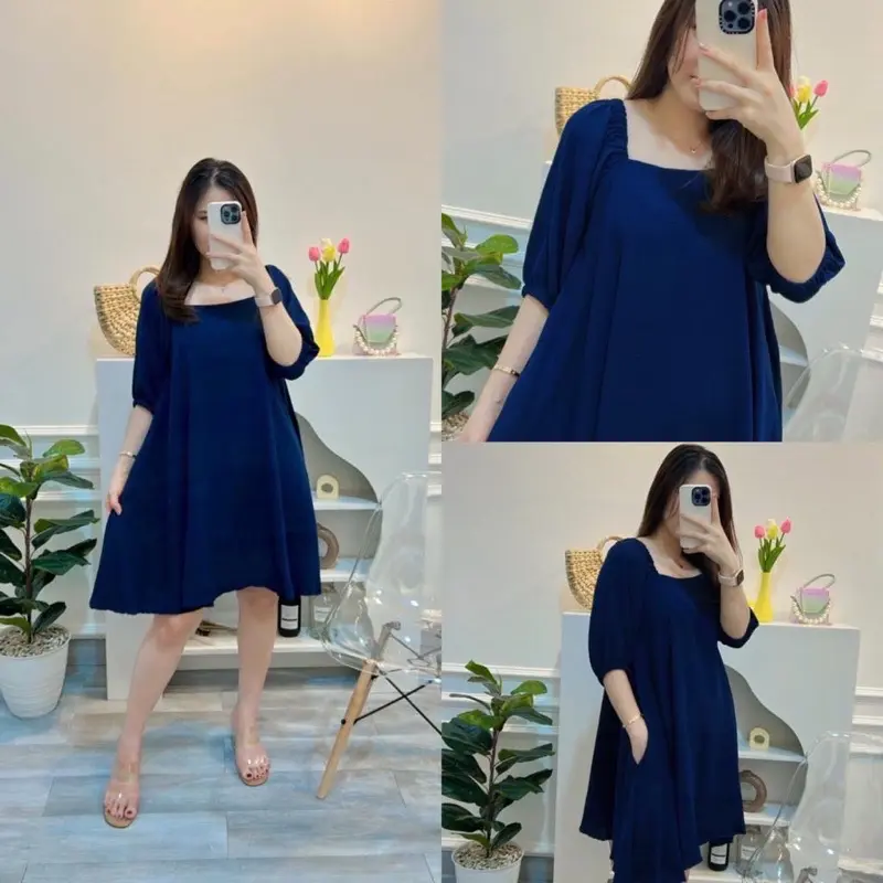 Masayu MIDI Daster / Daster Crinkle Premium