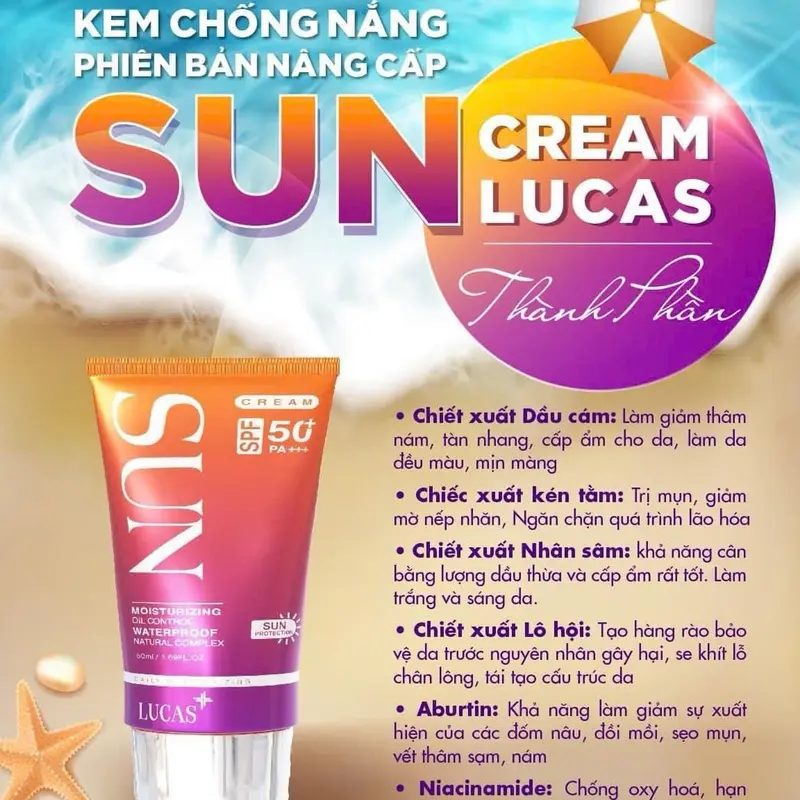 Kem chống nắng sinh học Đan Thy( mới) SPF 50 Tất cả các loại da Kem dưỡng da Kem dưỡng da Skincare 2
