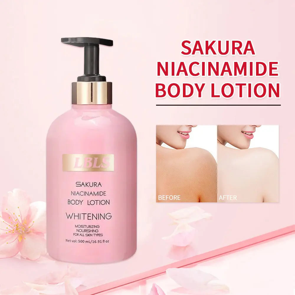 Dvdc Cherry Blossom Nicotinamide Body Lotion Moisturizing Moisturizing Tender and Smooth Hydrating Moisturizing and Nourishing Improve Drying Body Lotion Body Care Moisturizer Moisture Comfort Moisture Comfort Skin Care Skin Repair