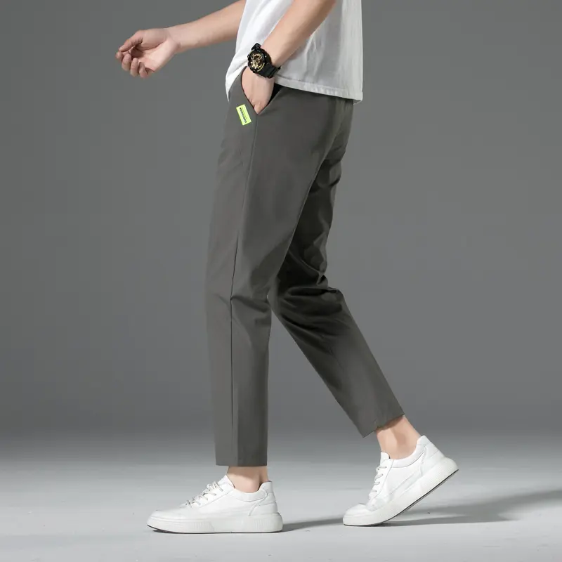 Celana Panjang Unisex Tipis Kain Peregangan Kasual Cepat Kering Pants Dingin Dan Bernapas 3010 7