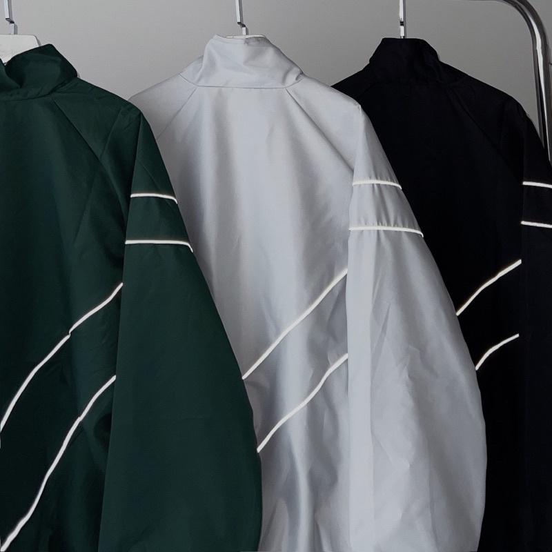 Áo Khoác Dù WZS Jacket Dày Dặn Tag Cao Su Viền Phản Quang Form To Unisex Nam Nữ - Sarah Store 4