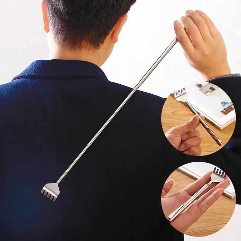 1 pcs Portable Adjustable Extendable Telescopic Back Scraper Backbone Scratch Massage Itch Scratch Massage Tools dropshipping Body Care Stainless