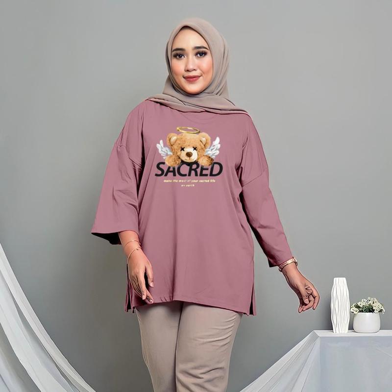 kaos oversize ld120-140cm/kaos wanita jumbo 45-120kg/kaos big size layla /fashion tiktok 0