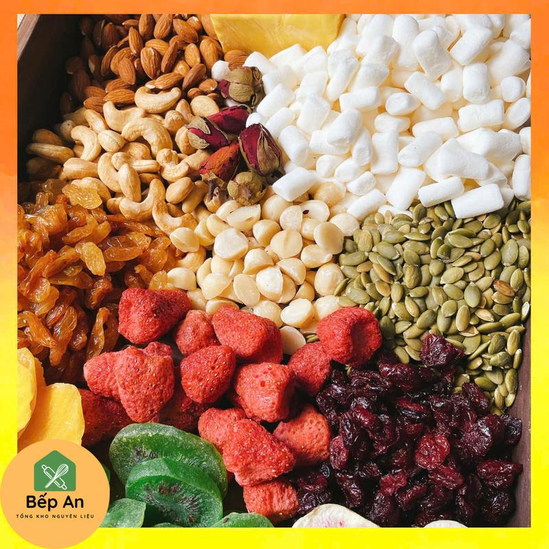 Nguyên liệu tự chọn làm Kẹo Nougat đủ loại - Nguyên liệu tươi ngon