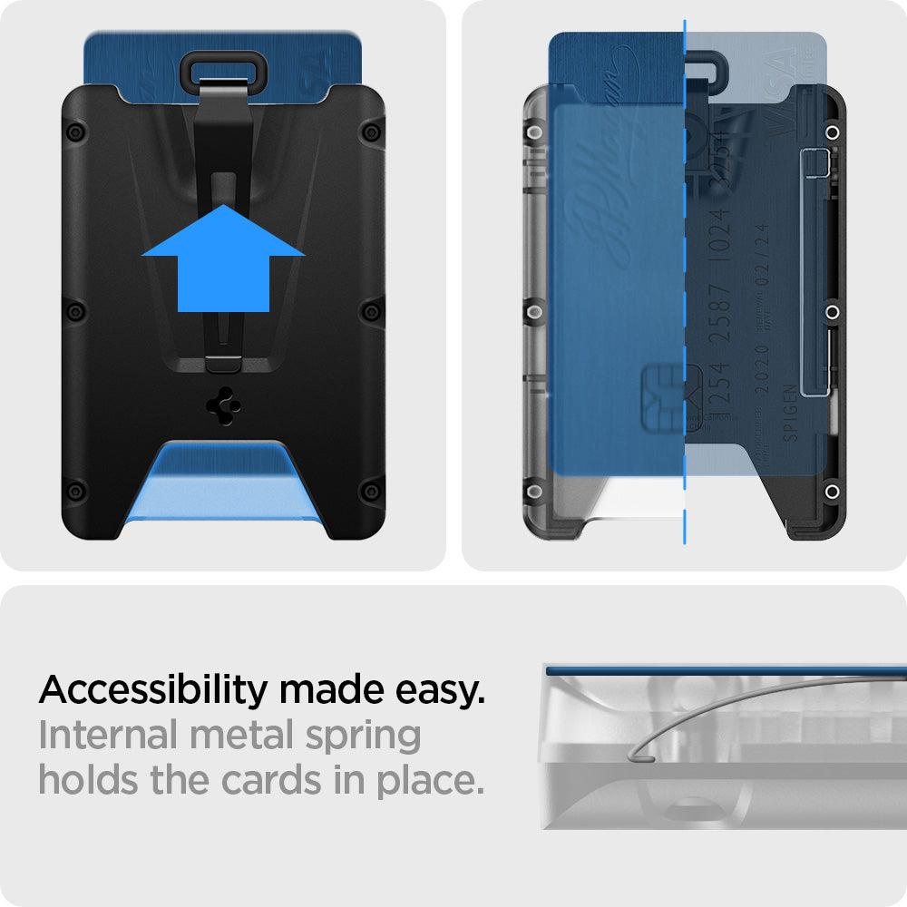 Spigen ID Card Holder with Clip Badge Holder - Black AFA03144