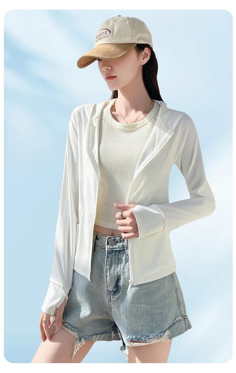 Product Introduction of Outdoor Ice Silk Sun Protection Clothing with Pocket, New UV-Proof Sunshade Light Sun-Protective Clothing, Outdoor Sports Thin Section Hooded Jacket 6