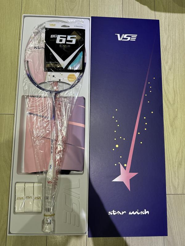 Vợt cầu lông vs Star Wish ngôi sao Full Box | Tặng kèm 1 túi đựng vợt + quấn cán + 1 lần căng cước miễn phí màu ngẫu nhiên