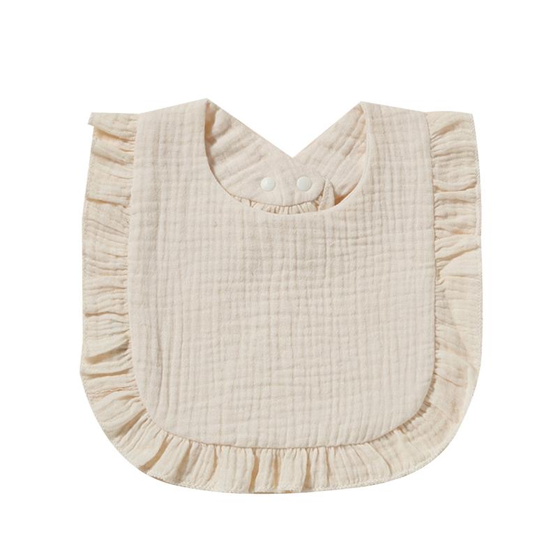 Baby Bib for Boy Girl Breathable Cotton Drooling Bib Burp Cloth with 2-Stage Snap Button Infant Teething Feeding Bandana 7