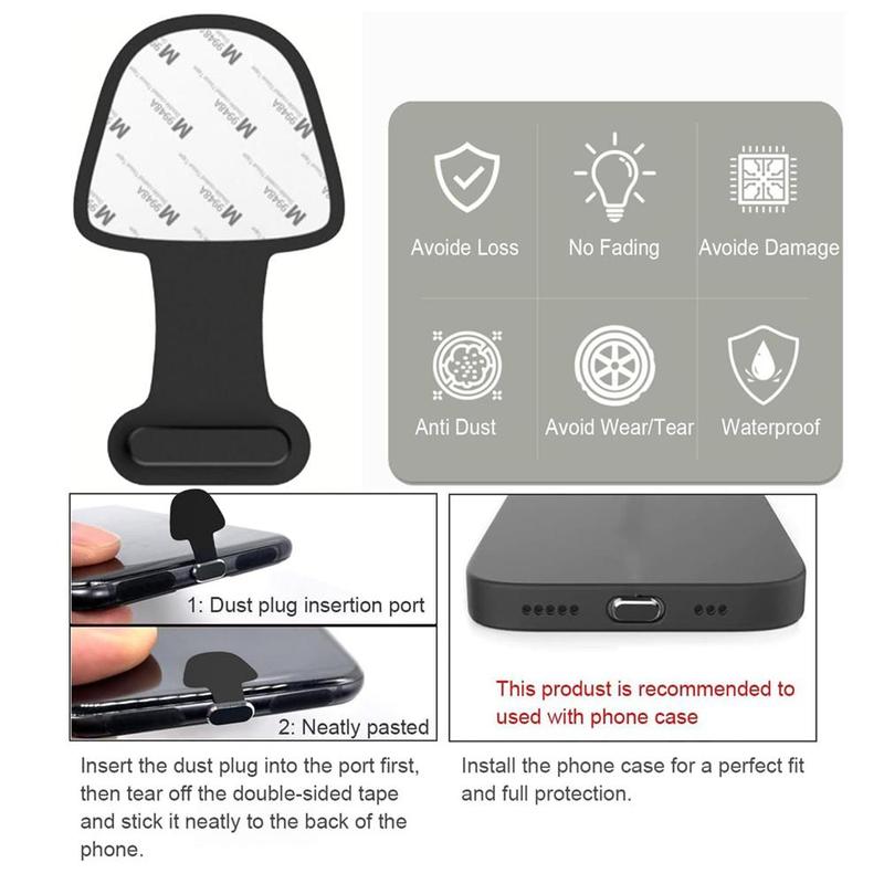 Dust Plug For iPhone Charger Port /USB C Charger Port, Mobile Phone Charging Port Anti Dust Cover, Cell Phone Accessories 4