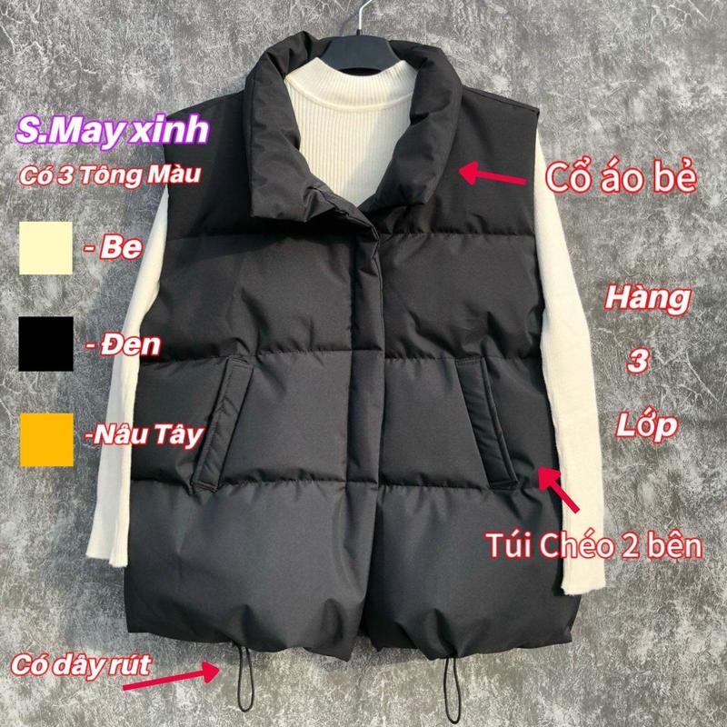 Áo Phao ghile dây rút mua đông from 38-65kg Mùa đông Mùa đông