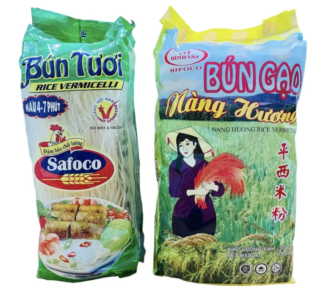 Bún tươi dạng khô Safoco/Bún gạo Nàng Hương gói (300g)