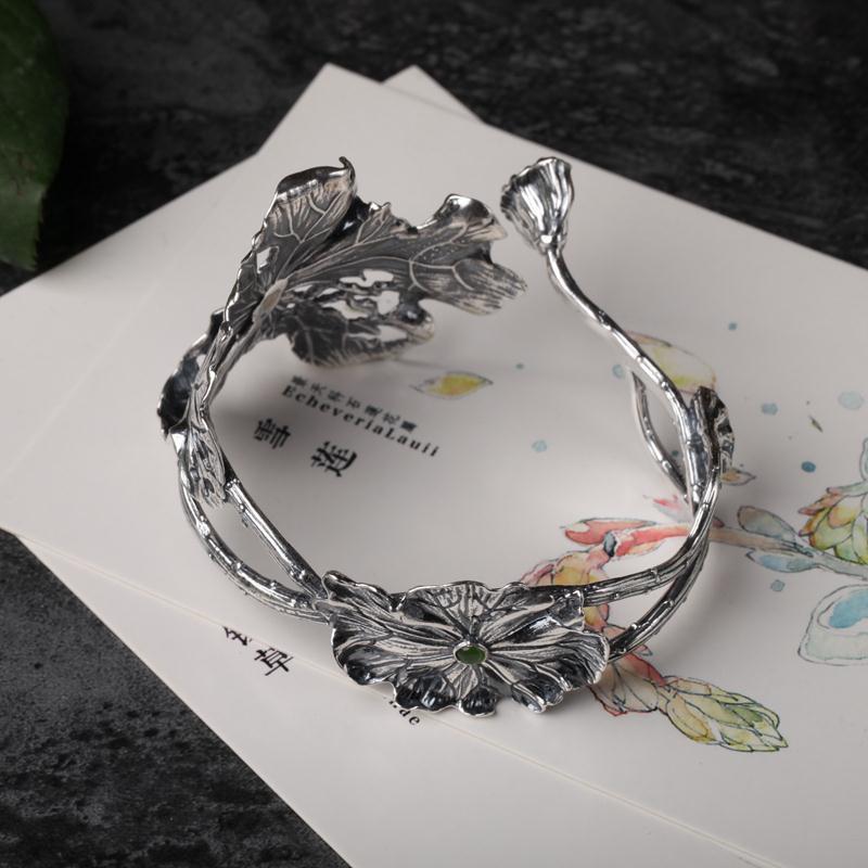 Trang Sức Cây Nho Phong Cách Dân Tộc Cổ Điển Cho Nữ, Vòng Tay Thủ Công Thừa Kế Trung Quốc Cổ Đại, Phụ Kiện Sườn Xám Hanfu 0