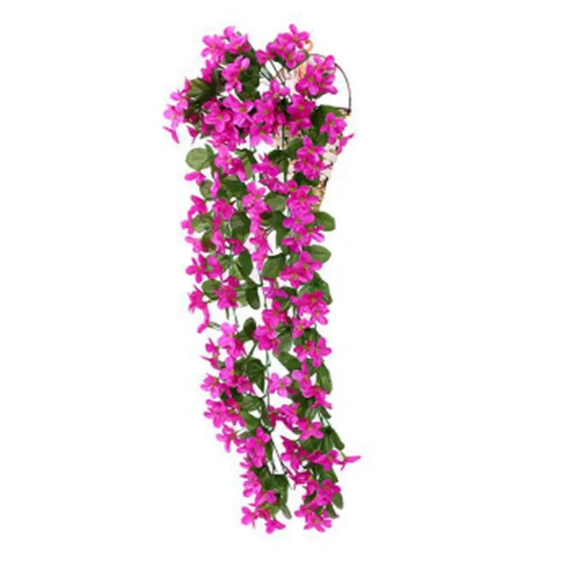 Hoa Phong Lan Tím Nhân Tạo, Giỏ Treo Tường, Trang Trí Sân Vườn, Tiệc Cưới, Trang Trí Nhiều Màu Sắc Decoration Rose Colorful 7