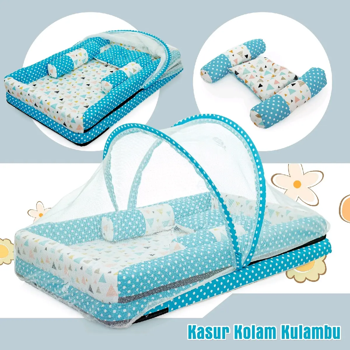 kasur kolam kelambu