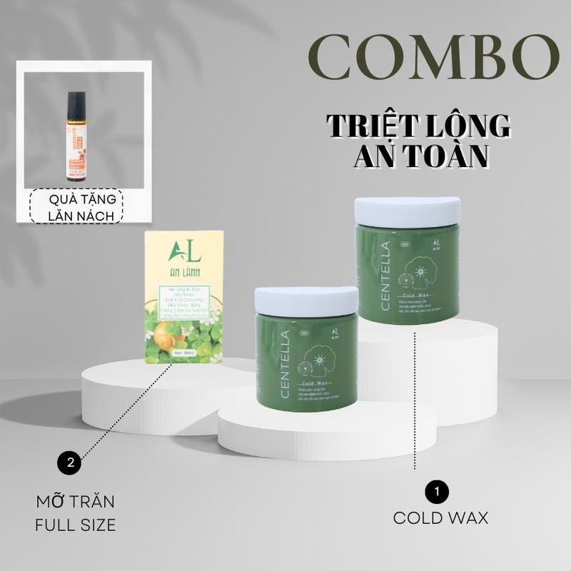  COMBO ƯU ĐÃI BAO GỒM 2 SÁP COLD WAX AN LÀNH TẶNG KÈM 2 XẤP GIẤY + 4 QUE VÀ MỘT MỠ TRĂN TẶNG KÈM TINH DẦU. Kem Kem Tẩy Lông w 