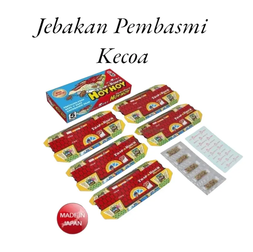 jebakan pembasmi kecoa hoy hoy tinggal pasang 1 pcs Plastik