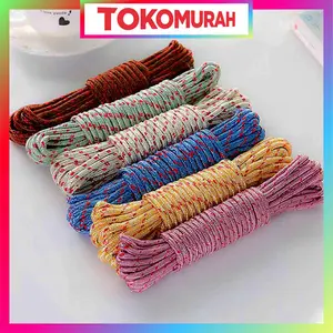 Tali Jemuran Baju Nylon 10m Anti Slip Ikat Tambang Kemah Camping Nilon 10 Meter Clothesline Kuat R533