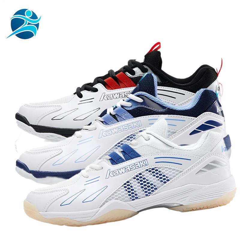 Giày cầu lông Kawasaki B3326 mẫu mới có 3 màu dành cho nam và nữ bảo hành 12 tháng nhẹ êm chân thoáng khí bám sân tốt