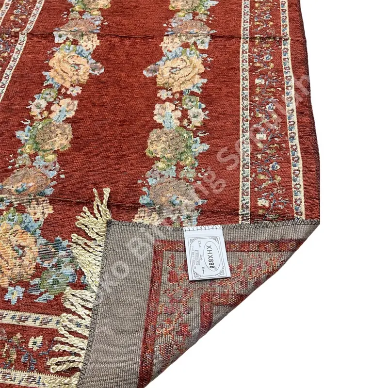 Sajadah Turki Travel Rajut Isi 10 Biji XHX888 Ukuran 60 x 110 Cm Midi Rumbai Tambang Murah Motif Daun / Kipas / Bunga / Kabah Tampar Per 10 Biji Halus Grosir Sajadah Travelling Tanggung Turkiye Rumbai Tampar Muslim Nyaman Haji Tambang Tebal 4