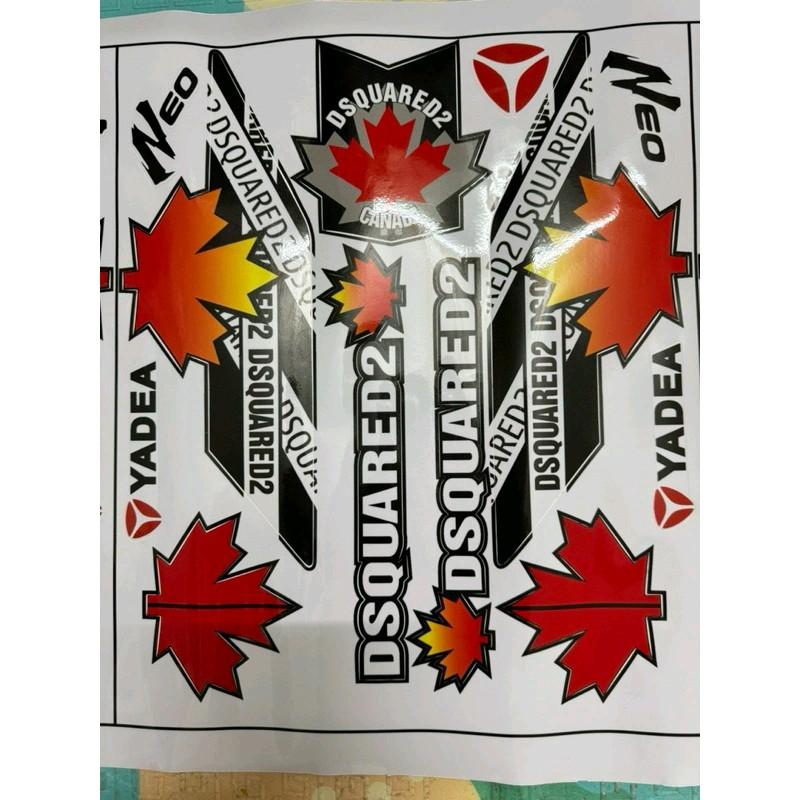 Tem lá phong dán xe điện Xmen Nhãn Dán Sticker