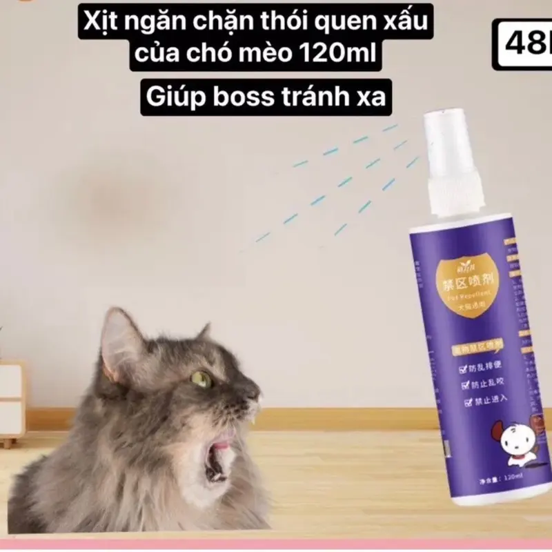 Xịt xua đuổi chó mèo thú cưng tránh xa 3