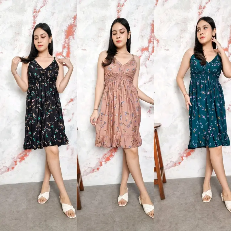 Daster  Rayon Wanita  Bumil Dress Pendek Tidur Motif Dallas Busui Midi Remaja Dewasa Katun Panjang Kancing 2