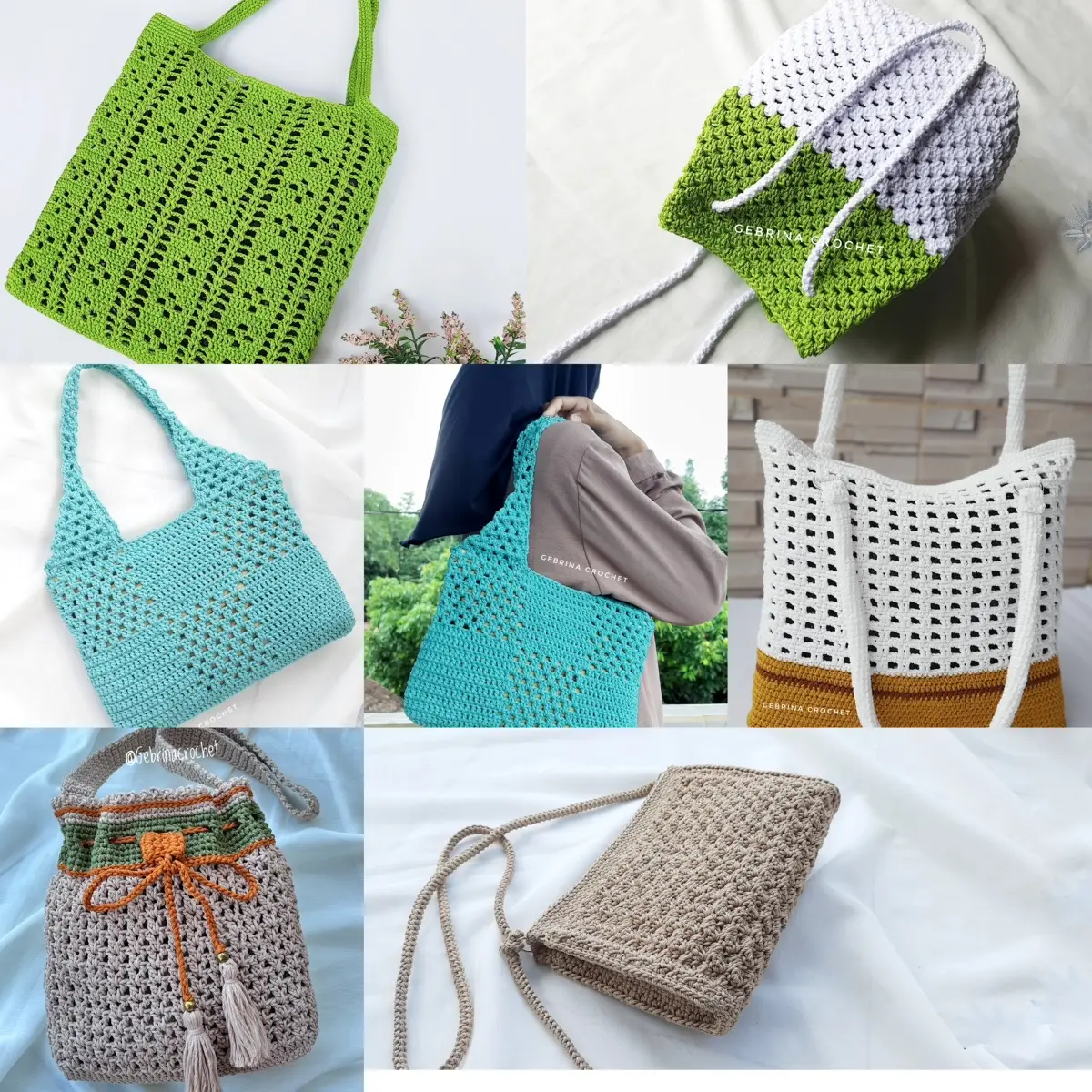 Tas Rajut Handmade Premium Tote Bag Rajut tas rajut selempang