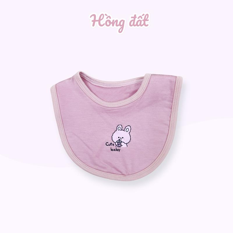 Yếm sơ sinh Tadaby in thú cưng dễ thương cho bé đến 6 tháng tuổi vải sợi tre mềm mịn nhẹ êm thấm hút 7