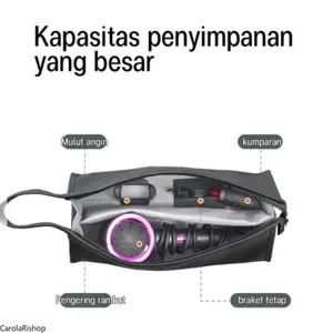 Storage Bag Pengering Rambut, Tas Portable Anti Air & Debu, Tas Hair Dryer, Tas Penyimpanan Hair Dryer, Tas Anti Air Hair Dryer, Hair Tool Bag Untuk Rumah & Travelling