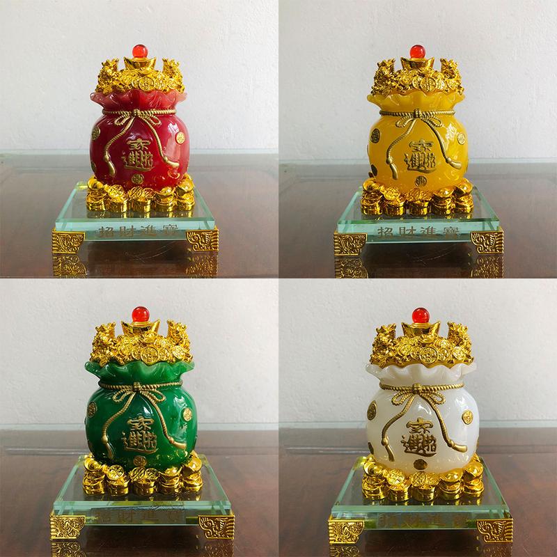Túi vàng kim bảo tài lộc trang trí ban thờ thần tài thổ địa