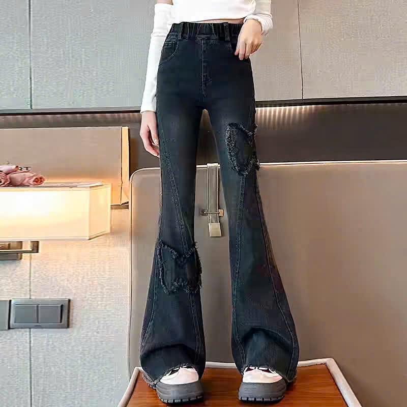 QUẦN JEAN LOE HÌNH BƯỚM 2 MÀU CHO BÉ GÁI CỰC KÌ PHONG CÁCH 1