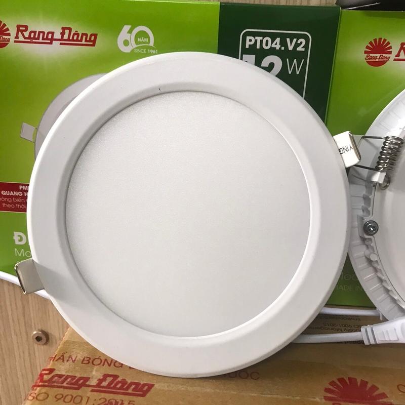 Đèn led âm trần siêu mỏng PT04 12W Rạng Đông