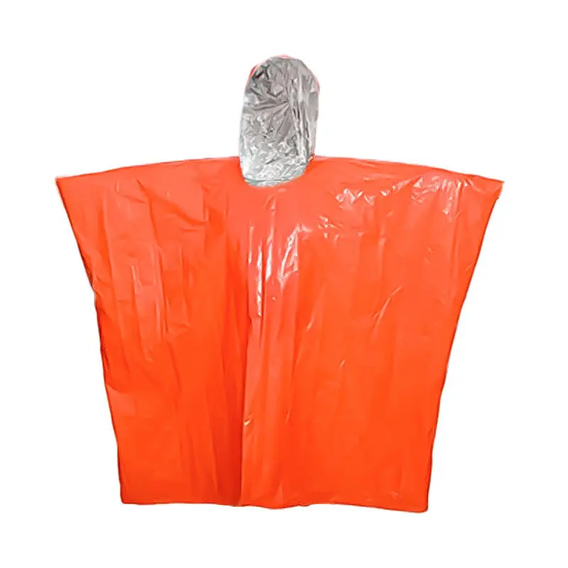 Outdoor emergency camping outdoor thermal insulation and warm equipment survival blanket first aid raincoat