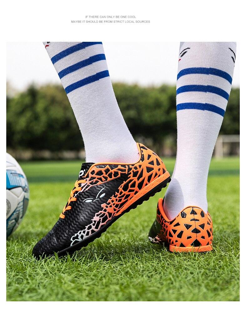 Product Introduction of Professional soccer shoes kids football sneakers men women adult cleats grass training Sports futsal shoes 38