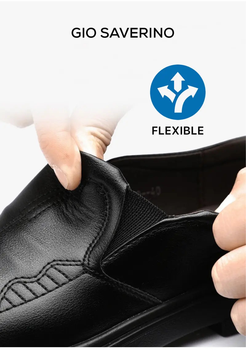 Gio Saverino Sepatu Pantofel Pria Hitam Louis Black Shoes Shop