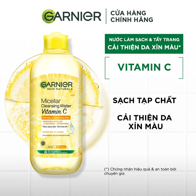 [KOL] Bộ đôi Nước tẩy trang làm sạch dịu nhẹ cho mọi loại da - Garnier Micellar Cleansing Water 400ml 4