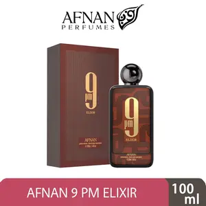 Afnan 9 PM Elixir Parfum Unisex 100ml/Parfum Pria/Parfum Cowok/Parfum Pria Wangi Tahan Lama/Parfum Pria Tahan Lama 24 Jam/Aroma Kayu Bakar & Vanila/Afnan Official Quality/Parfum Tahan Lama/Parfum Unisex/All Of Me Parfum/Extrait De Parfum/Parfum All Of Me