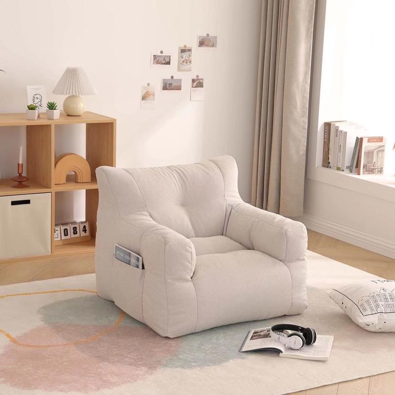 Ghế sofa lười tatami hạt xốp, cỡ nhỏ, ghế đơn, siêu bền và nhẹ phong cách Nhật Bản