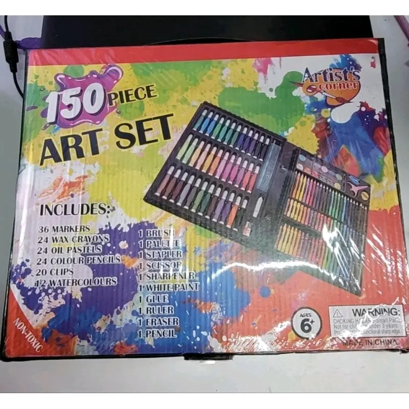ART SET CRAYON Anak Set Koper 150 in 1 Paper Pen Pencil 4