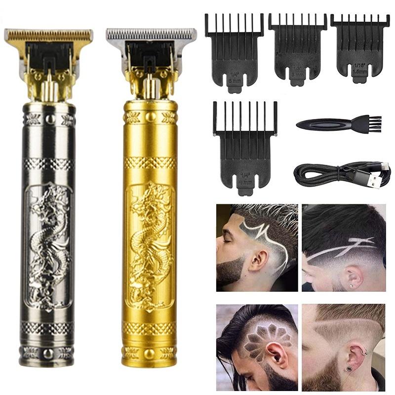 T9 Trimmer Razor Hair Cut USB Rechargable Dragon Trimmer Electric ...