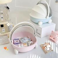 Gambar Vinnatsu Cradle Lucu Desktop Penyimpanan Kotak Penyelenggara Meja Kotak Penyimpanan Serbaguna Kotak Mainan Anak makeup storage candy Biru Plastik - Merah Muda dari Vinnatsu official Kab. Tangerang 4 Tokopedia