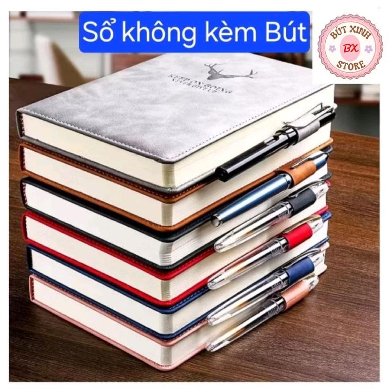  SỔ TAY GHI CHÉP BÌA DA HƯƠU A5 SỔ KẺ NGANG A5 360 TRANG 