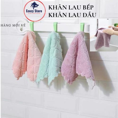Khăn lau dầu vệ sinh bếp, đồ dùng đa năng, khăn lau tay nhà bếp khăn lau siêu thấm hút 2 mặt tiện lợi Làm Sạch 8