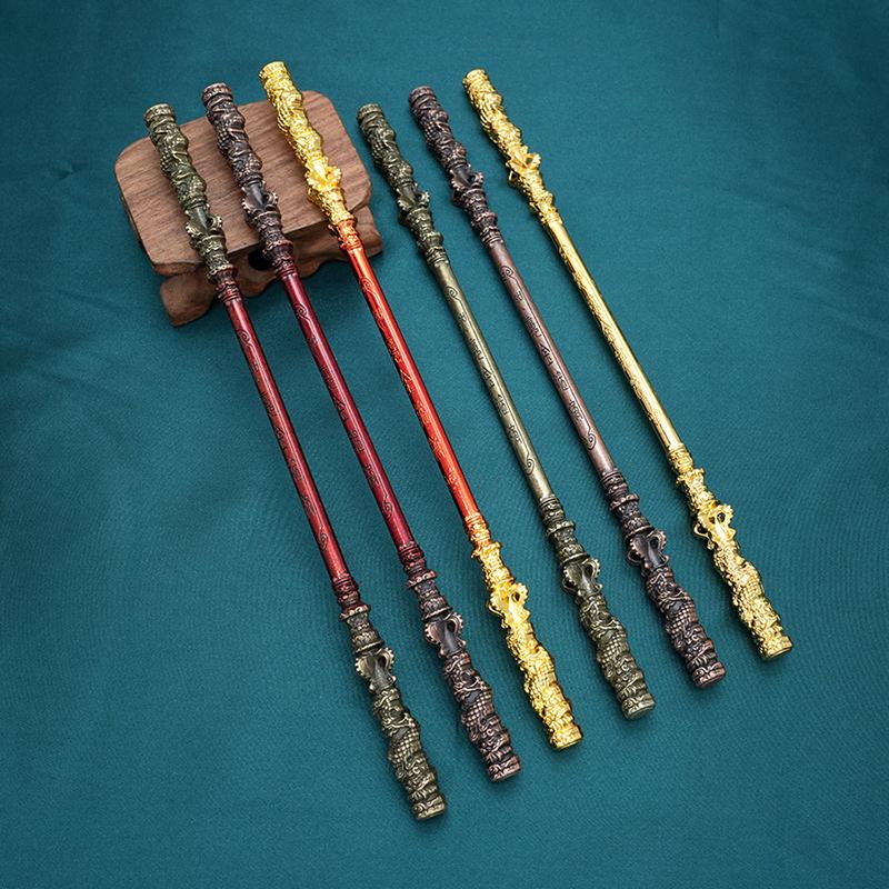 Product Introduction of 22cm Black Myth WuKong Game Ruyi Golden Cudgel Metal Handicrafts Sun Wukong Monkey King  Game Peripherals Children's Toys 17