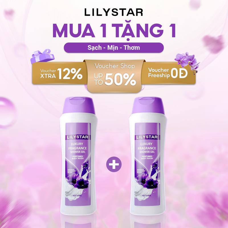 [MUA 1 TẶNG 1] Sữa Tắm Hương Nước Hoa Lilystar – Cao Cấp, Dưỡng Ẩm & Làm Sạch Sâu.