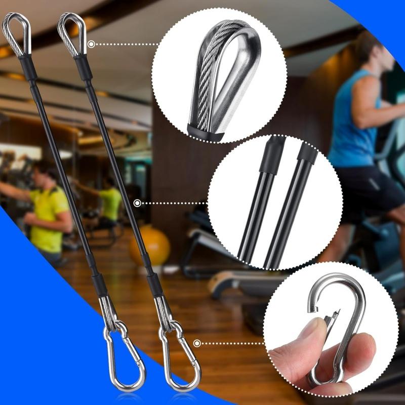 1/2Pcs 25cm Gym Cable Extension Compatible with Home Gym Accessories for LAT/Tricep Pull Down and Leg Extensions Machine 3