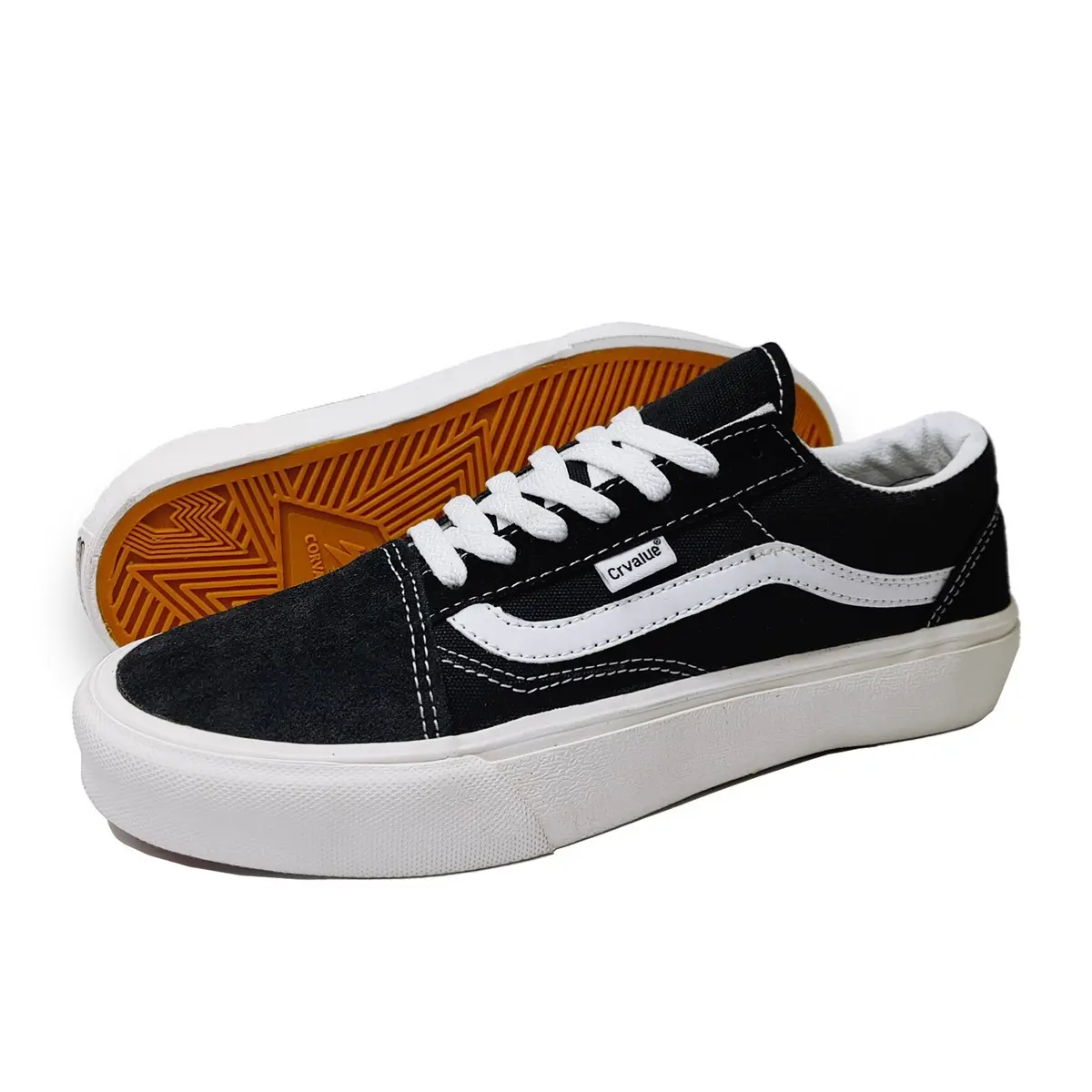 Corvalue Footwear - Sneakers Kasual Misablle Og Hitam putih Pria Wanita casual shoes original G34 3967 Canvas Kerja Black