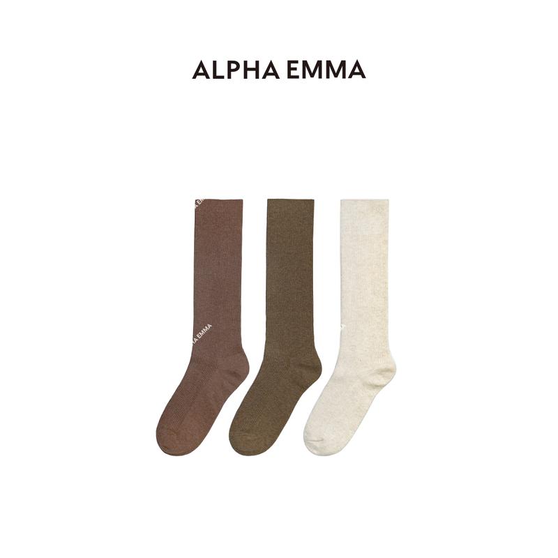 AE Thảo T002 Tất 100 Cotton Bộ 3 đôi form dài (30cm) Kháng sổ lông Kháng hôi chân Thân thiện làn da chất lượng cao cấp