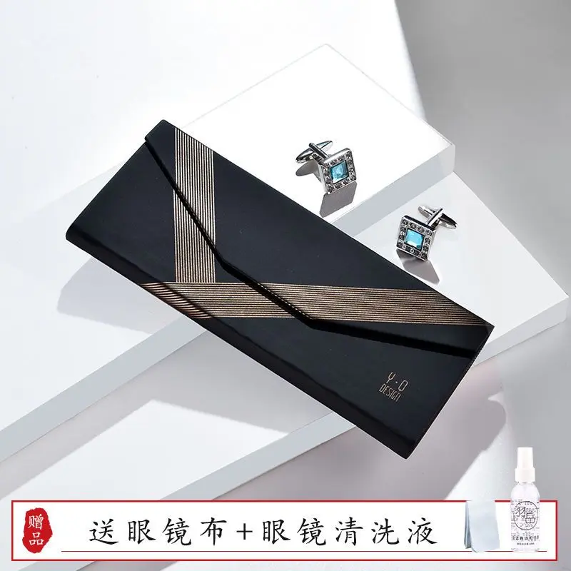 Hộp Đựng Kính Có Thể Gập Lại Cầm Tay, Thiết Kế Sáng Tạo Cá Tính, Thích Hợp Cho Nam Và Nữ, Hàn Quốc Phong Cách, Lý Tưởng Cho Học Sinh, Có Thể Đựng Kính Cận Thị Và Chống Nắng, Hộp Đựng Kính Mắt Titan