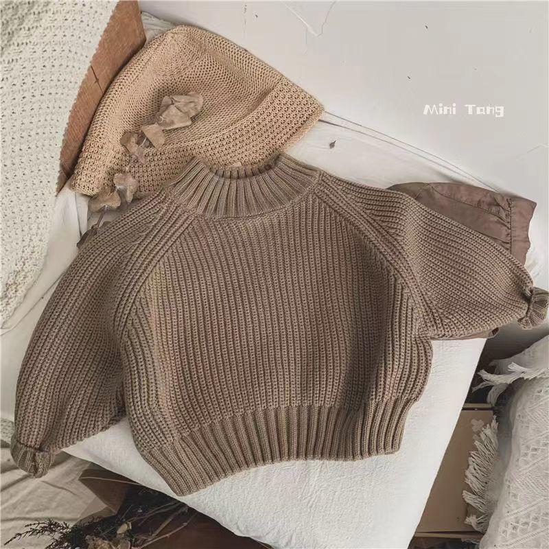 Product Introduction of Bộ Áo Len Dày Cho Trẻ Em, Phong Cách Hàn Quốc, Dành Cho Nam Và Nữ, Hàng Mới Về 2023, Cổ Lọ Nửa, Phong Cách Phương Tây, Áo Len Mặc Trong, Thích Hợp Mặc Ngoài Trời 7